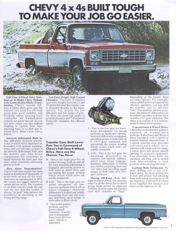 1976 Chevrolet Pickups Brochure Page 12